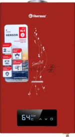Водонагреватель газовый проточный Thermex S 20 MD Art Red красный, 20 кВт, настенный, электронное управление, производительность 10 л/мин 1