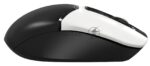 Мышь беспроводная A4Tech Fstyler FB12 белый/черный, 1200 dpi, радиоканал, Bluetooth, USB, кнопки - 3 23