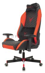 Кресло игровое Knight Neon черный/красный соты эко.кожа с подголов. крестовина металл 9