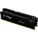 Оперативная память Kingston Fury Beast, DDR5, 32GB (2x16GB), 5200MHz, CL40, DIMM, радиатор, черный 9