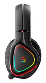 Гарнитура Bloody MR710 чёрный, беспроводная + проводная, Bluetooth, до 44 ч, подсветка 28