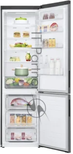 Холодильник LG GA-B509CLSL графитовый двухкамерный 277/107л морозилка снизу, No Frost 15