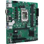 Материнская плата ASUS Pro H610M-C D4-CSM, LGA 1700, Intel H610, 2xDDR4, 4xSATA, 1xM.2, 1xPCI-E 4.0 x16, 1xPCI, 1xDP, 1xHDMI, 1xVGA, 1x 1Gb LAN, 2xUSB-A 2.0, 2xUSB-A 3.2 Gen 1, 3x3.5 мм, 7.1, Micro-ATX 9