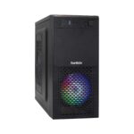 Компьютерный корпус Minitower ExeGate mEVO-7807-NPX600 (mATX, БП 600NPX 12см, 1хUSB+1хUSB 3.0, черный 1x12см с RGb подсветкой) 6