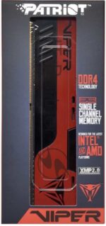 Оперативная память Patriot Viper Elite II, DDR4, 32GB (2x16 GB), 3600 MHz, CL20, DIMM, радиатор, красный, черный 8