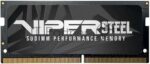 Оперативная память Patriot Viper Steel, DDR4, 8GB (1x8GB), 3200MHz, CL22, с радиатором, черный, SO-DIMM 3