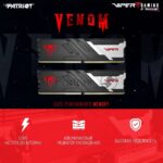 Оперативная память Patriot Viper Venom, DDR5, 64GB (2x32GB), 6000MHz, CL36, DIMM, с радиаторами, черный 12