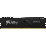 Оперативная память Kingston Fury Beast, DDR4, 16GB (1x16GB), 3200MHz, CL16, DIMM, с радиатором, черный 10