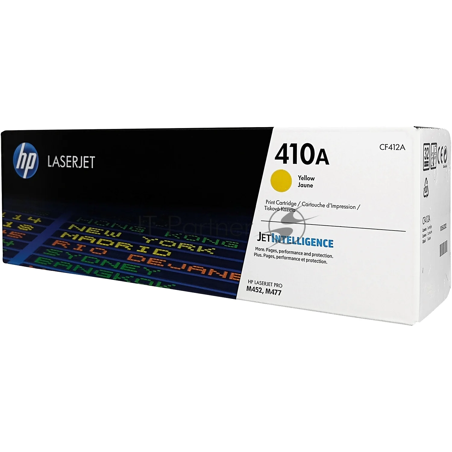 Картридж лазерный HP 410A CF412A желтый для LJ Pro M477fdn/M477fdw/M477fnw/M452dn/M452nw 2300 стр.