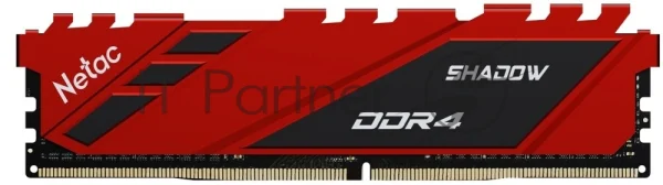 Оперативная память NETAC Shadow, DDR4, 8GB (1x8GB), 3600MHz, CL18, DIMM, с радиаторами, красный 1 Оперативная память NETAC Shadow, DDR4, 8GB (1x8GB), 3600MHz, CL18, DIMM, с радиаторами, красный 1