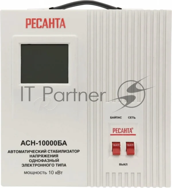 Стабилизатор напряжения Ресанта АСН-10000БА однофазный серый (63/6/40) 1
