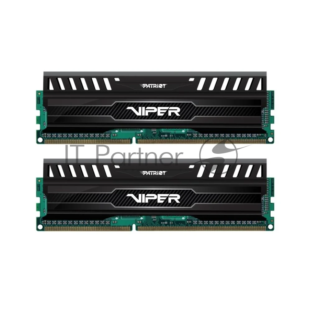 Оперативная память Patriot Viper 3, DDR3, 16GB (2x8 GB), 1600 MHz, CL10, DIMM, радиатор, черный 1