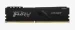 Оперативная память Kingston Fury Beast, DDR4, 16GB (1x16GB), 3200MHz, CL16, DIMM, с радиатором, черный 12
