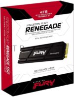 Накопитель SSD Kingston Fury Renegade, 4Tb, PCIe 4.0 x4, M.2 2280, NVMe, R/W 7300/7000, с радиатором 16