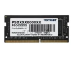 Оперативная память Patriot Signature, DDR4, 4GB (1x4 GB), 2666 MHz, CL19, SO-DIMM 12