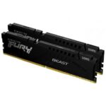 Оперативная память Kingston Fury Beast, DDR5, 32GB (2x16GB), 5200MHz, CL40, DIMM, радиатор, черный 10