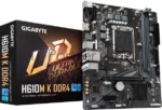 Материнская плата Gigabyte H610M K DDR4 V2.0, LGA 1700, Intel H610, 2xDDR4, 2xSATA, 1xM.2, 1xPCIe 4.0 x16, 1xPCIe x1, 1xHDMI, 1x 1Gb LAN, 2xUSB-A 3.2 Gen 1, 4xUSB-A 2.0, 3x 3.5 мм, 7.1, mATX 12