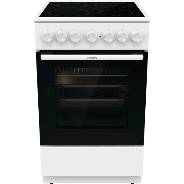 Плита электрическая Gorenje GEC5B41WG белый, конфорок 4 электрических, духовка 62 л, 50 см x 85 см x 59.4 см 1