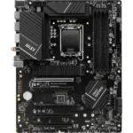 Материнская плата MSI PRO B760-P WIFI DDR4, LGA 1700, Intel B760, 4xDDR4, 4xSATA, 2xM.2, 1xPCIe 4.0 x16, 1xPCIe 4.0 x4, 3xPCIe 3.0 x1, 1xHDMI, 1xDP, 1xRJ45 2.5Gb, Wi-Fi 6E, Bluetooth 5.3, 1xUSB-C 3.2 Gen 2, 2xUSB-A 3.2 Gen 2, 4xUSB-A 2.0, 5x3.5мм, TOSLINK, 7.1, Standard-ATX