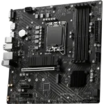 Материнская плата MSI PRO B760M-P DDR4, LGA 1700, Intel B760, 4xDDR4, 4xSATA, 2xM.2, 1xPCIe 4.0 x16, 2xPCIe 3.0 x1, 1xHDMI, 1xDP, 1xVGA, 1x1Gb LAN, 4xUSB-A 2.0, 1xUSB-A 3.2 Gen 1, 1xUSB-C 3.2 Gen 2, 3x3.5 мм, 7.1, mATX 14