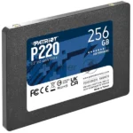 Накопитель SSD Patriot P220, 256Gb, SATA-III, 2.5", R/W 550/490 3