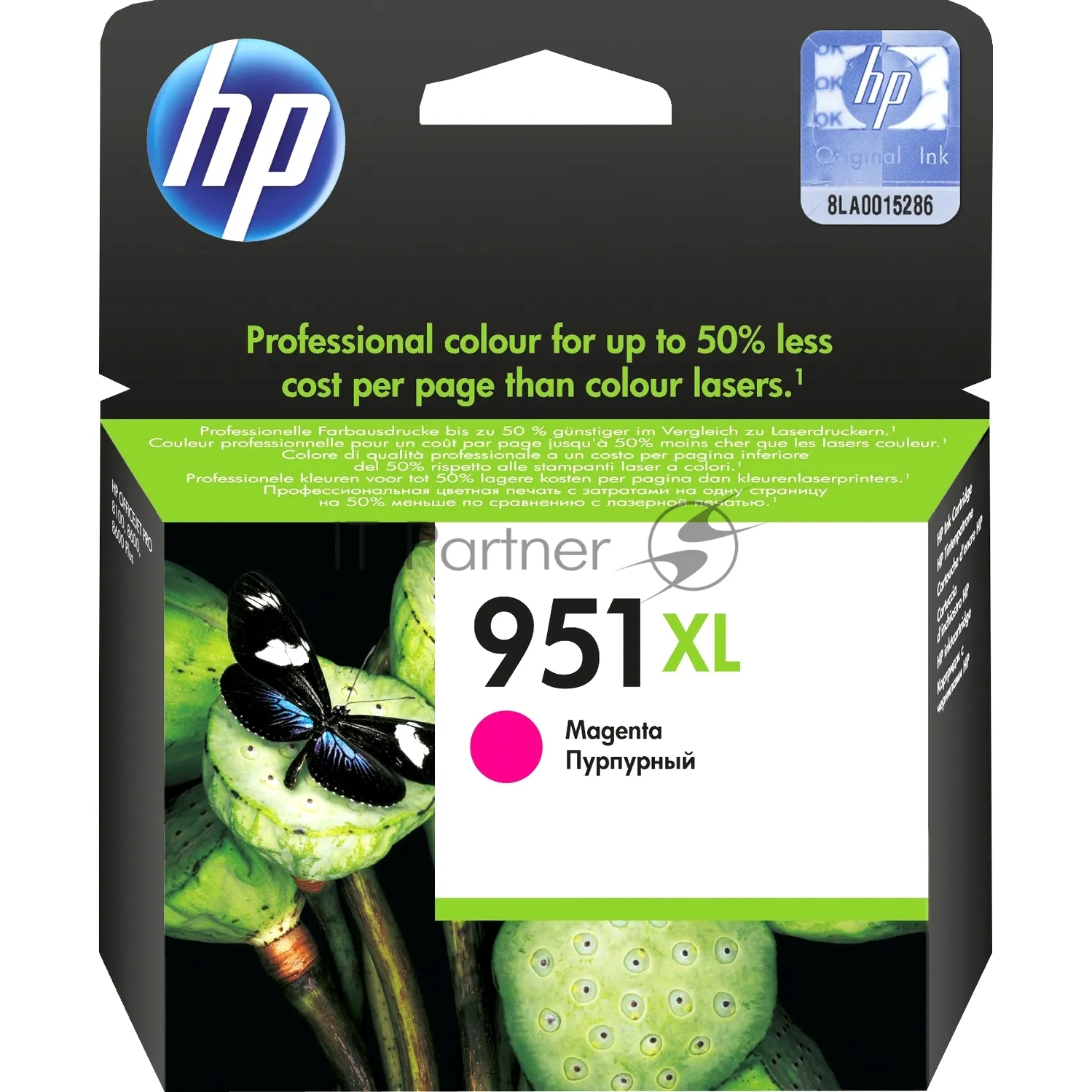Картридж струйный HP №951XL CN047AE пурпурный для HP OJ Pro 8100/8600 (1500 стр.)