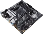 Материнская плата ASUS PRIME B550M-A WIFI II, AM4, AMD B550, 4xDDR4, 4xSATA, 2xM.2, 1xPCI-E 4.0 x16, 2xPCI-E x1, 1xDVI-D, 1xHDMI, 1xVGA, 1x 1Gb LAN, 2xUSB-A 3.2 Gen 2, 4xUSB-A 3.2 Gen 1, 3x3.5 мм, 7.1, Micro-ATX 9