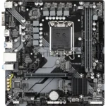 Материнская плата Gigabyte B760M H DDR4, LGA 1700, Intel B760, 2xDDR4, 4xSATA, 2xM.2, 1xPCIe 4.0 x16, 1xPCIe x1, 1xHDMI, 1xVGA, 1x 1Gb LAN, 2xUSB 2.0, 4xUSB 3.2 Gen 1, 3x3.5 мм, 7.1, Micro ATX 6