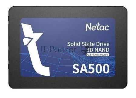 Накопитель SSD Netac SA500, 1Tb, SATA III, 2.5", R/W 530/475 1