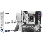 Материнская плата ASRock B760M Pro RS, Micro-ATX, LGA 1700, Intel B760, 4xDDR5, 4xSATA, 3xM.2, 1xPCI-E 5.0 x16, 1xPCI-E 3.0 x4, 1xHDMI, 1xDP, 1x 2.5Gb LAN, 3xUSB 3.2 Gen 1, 2xUSB 2.0, 3x3.5 мм, 7.1, ATX 5