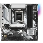 Материнская плата ASRock B760M Pro RS, Micro-ATX, LGA 1700, Intel B760, 4xDDR5, 4xSATA, 3xM.2, 1xPCI-E 5.0 x16, 1xPCI-E 3.0 x4, 1xHDMI, 1xDP, 1x 2.5Gb LAN, 3xUSB 3.2 Gen 1, 2xUSB 2.0, 3x3.5 мм, 7.1, ATX 2