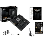 Материнская плата ASUS TUF GAMING A620-PRO WIFI, AM5, AMD A620, 4xDDR5, 4xSATA, 2xM.2, 1xPCI-E 4.0 x16, 1xPCI-E 3.0 x16, 2xPCI-E x1, 1xHDMI, 1xDP, 1x 2.5Gb LAN, 3xUSB-A 2.0, 2xUSB-A 3.2 Gen 2, 1xUSB-C 3.2 Gen 1, 5x3.5 мм, 7.1, ATX 19