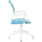 Кресло Бюрократ BuroKIDS 1 W Sticks 06 голубой, ткань, 120 кг 4