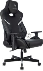 Кресло Knight Thunder 5X черный, экокожа, 120 кг, механизм качания 24