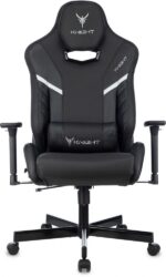 Кресло Knight Thunder 5X черный, экокожа, 120 кг, механизм качания 25