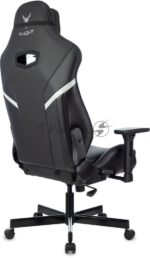 Кресло Knight Thunder 5X черный, экокожа, 120 кг, механизм качания 30