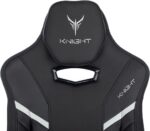 Кресло Knight Thunder 5X черный, экокожа, 120 кг, механизм качания 34