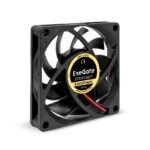 Вентилятор для корпуса ExeGate ExtraPower EP07015B2P черный, 70 мм, 3100 об/мин, 28 дБ, 2 pin 2