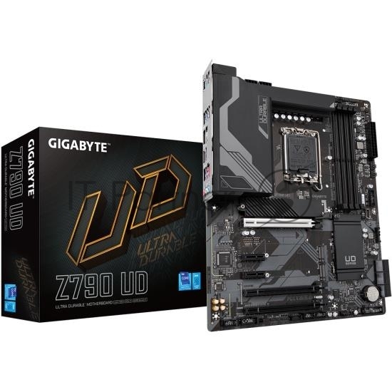 Материнская плата GIGABYTE Z790 UD, LGA1700, Intel Z790, 4xDDR5, 6xSATA, 3xM.2, 3xPCIe x16, 2xPCIe x1, DisplayPort, HDMI, 1x2.5Gb LAN, USB Type-C, 3x3.5 мм, 7.1, ATX 1