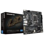 Материнская плата Gigabyte B760M H DDR4, LGA 1700, Intel B760, 2xDDR4, 4xSATA, 2xM.2, 1xPCIe 4.0 x16, 1xPCIe x1, 1xHDMI, 1xVGA, 1x 1Gb LAN, 2xUSB 2.0, 4xUSB 3.2 Gen 1, 3x3.5 мм, 7.1, Micro ATX 12
