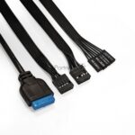 Компьютерный корпус Miditower ExeGate EVO-8243-EVO800 (ATX, БП EVO800RGb с вент. 12 см, 2хUSB+1хUSB 3.0, черный, 3 вент. с RGb подсветкой, боковая панель - закаленное стекло) 25