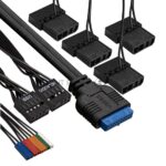 Компьютерный корпус Miditower ExeGate i3 BASE-EVO800 (ATX, БП EVO800RGb с вент. 12 см, с окном, 1хUSB+1хUSB 3.0, аудио, 4 вент. 12см с RGb подсветкой) 15