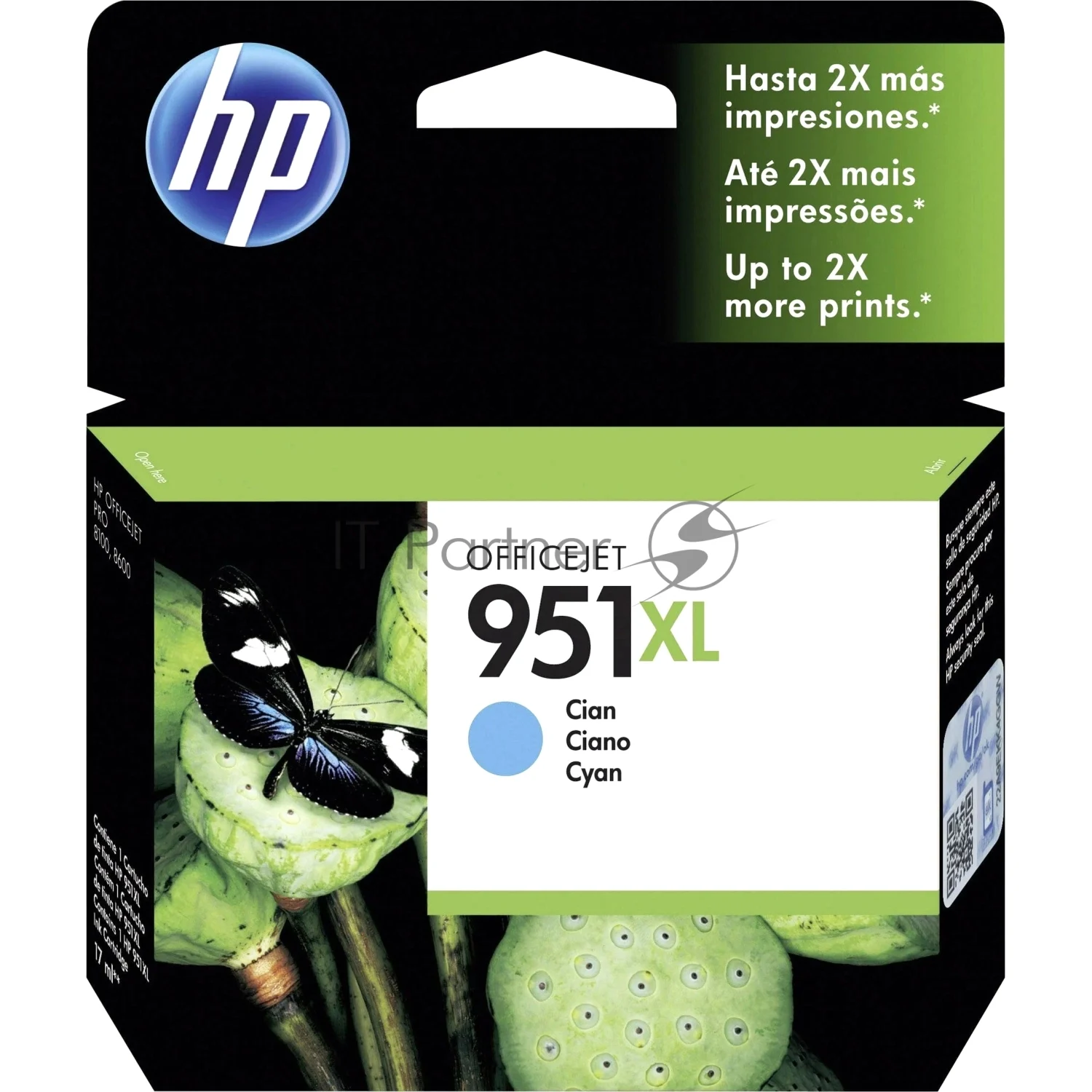 Картридж струйный HP 951XL CN046AE голубой для HP OJ Pro 8100/8600 (1500 стр.)