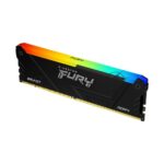 Оперативная память Kingston Fury Beast, DDR4, 16GB (1x16GB), 3200MHz, CL16, DIMM, с радиатором, RGB, черный 10