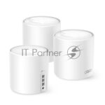 Бесшовный Mesh роутер TP-Link Deco X50(3-Pack) AX3000 10/100/1000BASE-TX (упак.:3шт) 9