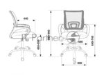 Кресло Бюрократ CH-695N/SL/BLACK черный, сетка, 120 кг, механизм качания 14