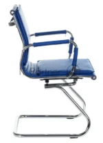 Кресло Бюрократ CH-993-Low-V/blue синий, экокожа, 120 кг, механизм качания, низкая спинка 6