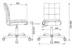 Кресло компьютерное Бюрократ CH-330M белый Lincoln 100, искусственная кожа, крестовина металл хром 5