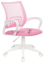 Кресло Бюрократ CH-W695NLT TW-06A TW-13A розовый, сетка/ткань, 120 кг, механизм качания 13