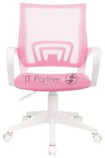 Кресло Бюрократ CH-W695NLT TW-06A TW-13A розовый, сетка/ткань, 120 кг, механизм качания 14